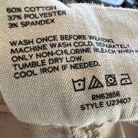 NWT Hue Studio Khaki Straight-Legged Pants, Size XL - Picture 5 of 5